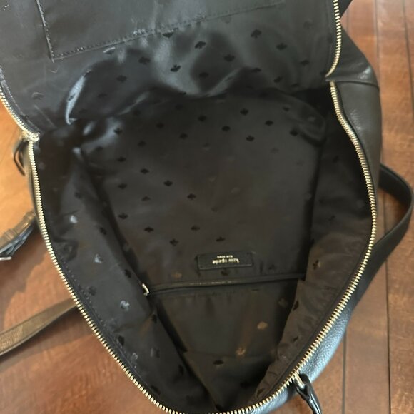 Kate Spade Large Black Backpack with Adjustable Straps - Picture 4 of 6